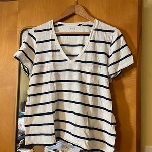 Striped Madewell Tissue V-Neck T